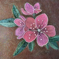 鮮花畫水晶花束掛畫裝飾客廳