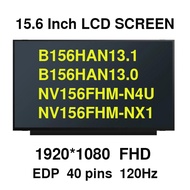 15.6" 120Hz IPS Laptop LCD Screen B156HAN13.1 B156HAN13.0 NV156FHM-N4U NV156FHM-NX1 NX2 LM156LFGL Fo