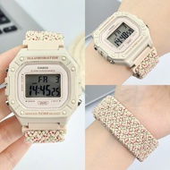 Suitable for casio casio W218H Strap Nylon Braided Magnetic W215/217/219H Watch Strap Modified Small