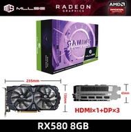 RX580 8GB 6Pin RX580 8GB 6Pin MLLSE AMD RX 580 8GB Placa De Video Graphics Card Gaming 2048SP 6Pin GDDR5 256Bit PCI Express 3.0 ×16 Radeon GPU Computer Mining