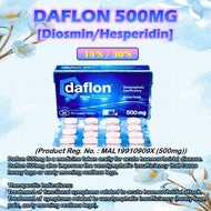Daflon 500mg Diosmin + Hesperidin 15s / 30s  untuk Buasir