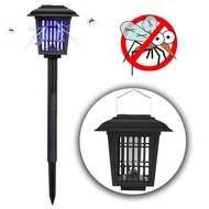 authentic 3 Fixed Type Bug Zapper Light Solar Powered Mosquito Killer Lamp for Home Garden Outdoor F