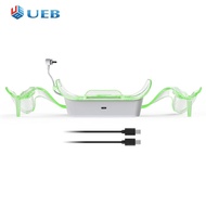 แท่นเสียบชาร์จพร้อมแบตเตอรี่แบบชาร์จไฟได้2ก้อนสำหรับอุปกรณ์เสริม Meta Quest 3S /Quest 3 /Quest 2