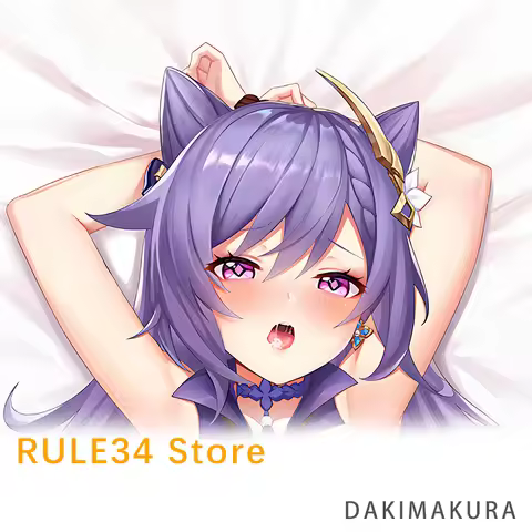 Genshin Impact Keqing Dakimakura Cover Anime Double-Sided Print Pillowcase Gift Life-Size 2way Body 