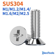 Screw Flat Head Phillips 304 Stainless Steel GB819 Skru / Countersunk Screw Machine Mesin Skru/ Skru