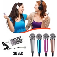 Mini Smartphone 3.5mm Microphone with Mic Stand Very Small Mikrofon Kecil Ukuran 5.8cm for Smartphon