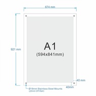 Acrylic poster frame A1 size