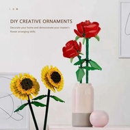 Flower Building Blocks Creative Gift Ideas For Kids And Adults Valentine's Day Bouquet Model Set Gir