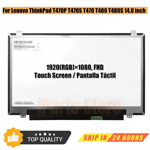 iParts Replacement Display for Lenovo ThinkPad T470P T470S T470 T480 T480S 00NY420 01EN223 FHD LCD L