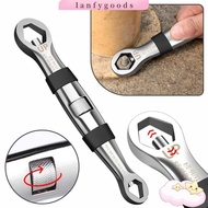 LANFYGOODSS Ratchets Adjustable Multifunctional Universal CR-V 7-19mm Spanner