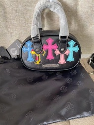 U.S.A original Chrome Hearts New Crowe Messenger Bag Fashion Bowling Contrast All-match Shoulder Bag