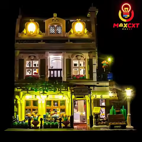 MAXCXT LED Light For LEGO 10243 Parisian Restaurant DIY Decorative Lamp Not Include Building Blocks 
