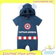 Baby Superhero Custume Cosplay Romper Batman Superman Spiderman Captain America