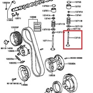 TOYOTA 2L 3L 1HZ 1HDT 1PZ  ENGINE EXHAUST / INTAKE VALVE