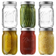 Ball Mason Jar American Mason Jar Glass Transparent Sealed ins Milkshake Salad Jar Oatmeal Breakfast