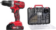 AVID POWER 20V Power Drill Set, Cordless Drill Set with Battery and Charger, 2 Variable Speed, 3/8-I