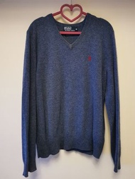 100% 正品 Polo Ralph Lauren 藍色 毛衣 男