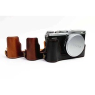 Half PU leather case bag grip cover om for Fujifilm X70 GFX50S I II GFX100S GFX50R postma