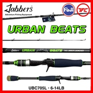 JABBERS Urban Beats The Deft Flicker Limber Launcher Baitcast & Spinning Travel Fishing Rod BC Baitc