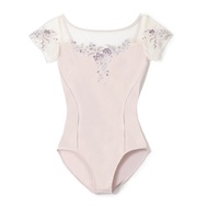 [Chacott] Japanese Ballet Practice Tights with Embroidered Flowers