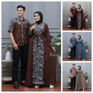 (couple price) latest combination couple gamis, contemporary husband and wife couple clothes
