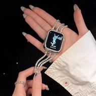 Diamond Chain Strap For iWatch Metal Strap 42mm S10 Luxury Strap 45mm s9/8 s7 iWatch Ladies Strap 44