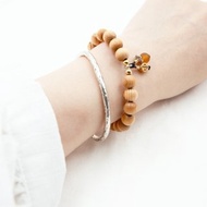 台灣檜木手串18粒8mm-金玉滿堂(黃)|用實木球珠手鍊創想美好月日