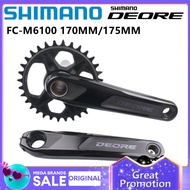 Shimano M6120 M6100 DEORE Crankset 1X12ความเร็ว170มม. ข้อเหวี่ยง175มม. 32ตันโซ่ล้อรถจักรยานภูเขาพร้อ