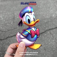 Donald Duck Car Sticker Cute Duck Cartoon Car Sticker Trunk Electric Car Decoration Sticker