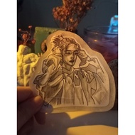 yeonjun txt | handmade stickers for | 7cm | black and white