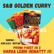 S&amp;b GOLDEN CURRY Package Contains 3 MIX BUNDLING Japanese CURRY