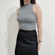 Grey Halter Top