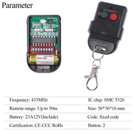 Auto Gate Remote Control 433MHz SMC 5326 8 Digits Duplicator Wireless Controller (Battery Include)