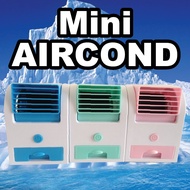 HEJ Mini Fan Aircond/Fragrance/Small/Air/USB/Batteries/Bladeless/Portable