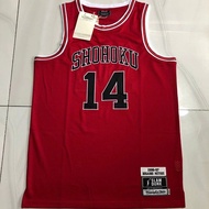 SD 灌籃高手 Nike 男兒當入樽 Slam Dunk 湘北 14號三井壽 球員版 籃球 刺繡 波衫球衣