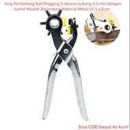 Belt Hole Punch Pliers 5 Hole Size 3-5 mm with Eyelet Easy to Use Metal Material 21.5 x 8 cm