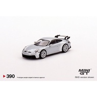 Minigt1: 64 Bạc 911 (992)GT3 xe hợp kim mô hình mgt 390