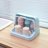 Kitchen Shelf Anti-dust Cup Holder Tableware Storage Box Cup Shelf Upside Down Cup Glass Cup Drain R