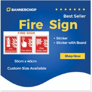 Fire sign / fire extinguisher / fire alarm  / fire hose reel