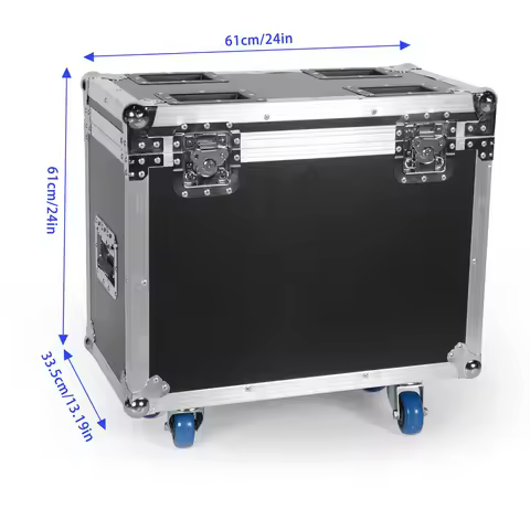 Yiflamefly Airline Case High-grade Leather Case Built-in Wheel&Retractable Handle Flightcase For 2Pc