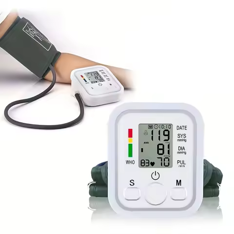 Portable Digital Upper Arm Blood Pressure Monitor Measurement Tool Blood Pressure Monitor Meter Tono