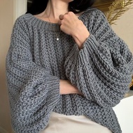 粗針織毛衣女式超大號毛衣女裝毛衣