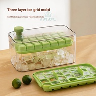 Aanadel Three-layer ice box Household ice box Pressed ice box Square ice mold