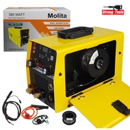 MOLITA ตู้เชื่อม 3 ระบบ MIG/MMA /TIG 998 INVENTER MMA/MIG/TIG ตู้เชื่อมมิกซ์ ตู้เชื่อมไฟฟ้า เครื่องเชื่อม ไม่ใช้แก๊สCO2 + ลวดฟลักซ์คอร์ แถมลวด1 ม้วน