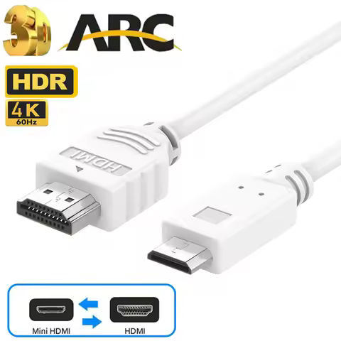 4K 60Hz Mini HDMI to HDMI 2.0 Cable for Raspberry Pi Zero computers 2 W/W Portable Monitor DSLR Came
