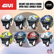HELMET GIVI M35.0 SCUDO HELMET OPEN FACE | DOUBLE VISOR