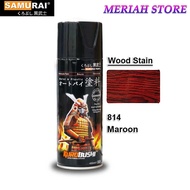 Samurai 814 Maroon Wood Stain Varnish Shellac Aerosol Spray Paint 400ml