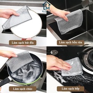 Metal Wire Kitchen Rag - Sink Cleaner - Pots and Dishes Cleaner - Multi-Purpose Non-Abrasive