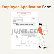 Borang Permohonan Pekerja Employee Application Form 员工申请表