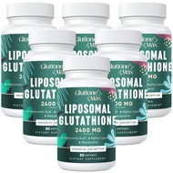 2400MG Liposomal Glutathione | Max Absorption | Glutathione Supplement with Hyaluronic Acid, Resvera